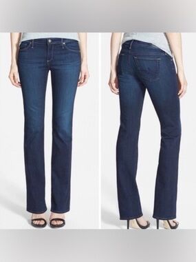 AG Adriano Goldschmied “Angelina” Petite Boot Cut Mid Rise Stretch Jeans Size 27